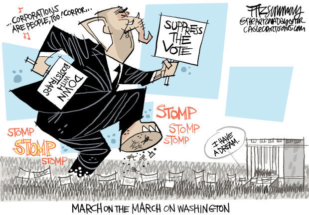 Daily Fitz Cartoon: March on the March